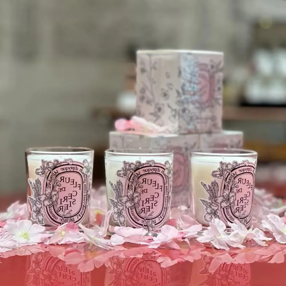 Quality Home Fragrance - Romantic Limited Diptyques Candles Sakura Scented