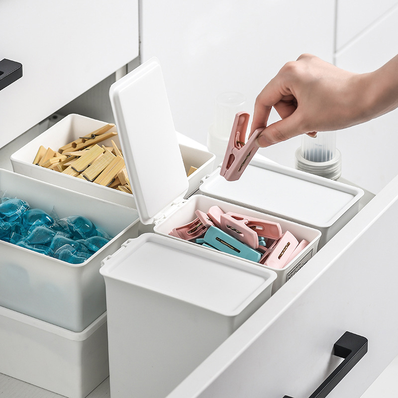 White Laundry Room Storage Box - Scent Booster Bead review and price