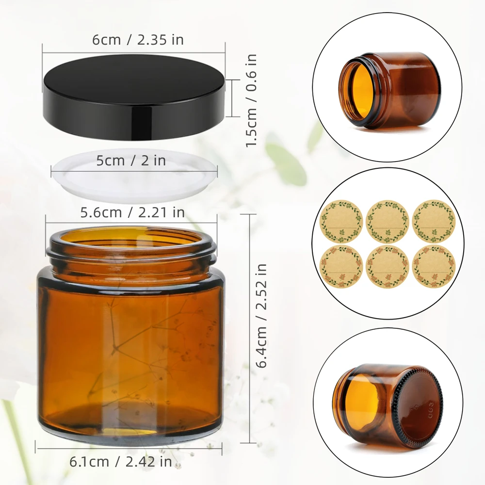Glass Candle Jars, 4oz Amber R - Amber Jar Candle review and price