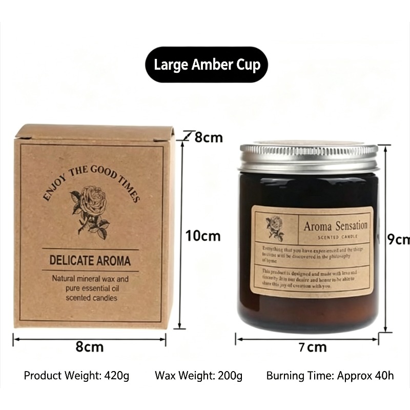 Amber Jar Soy Wax Scented Cand - Amber Jar Candle review and price