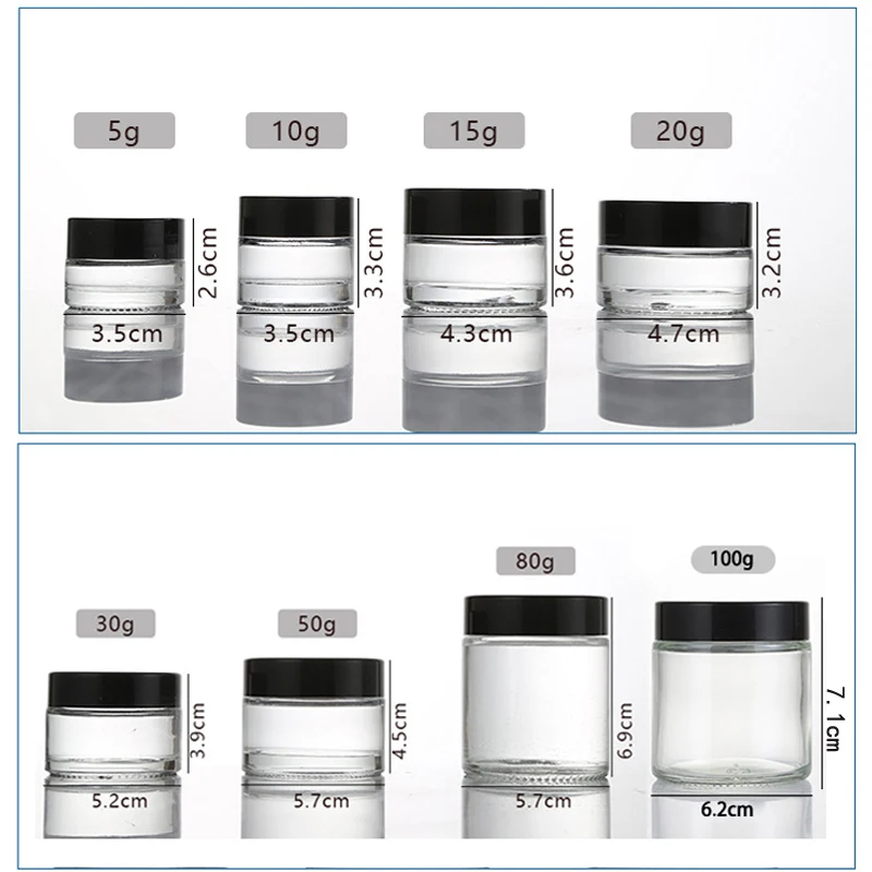 5Pcs 5g-100g Amber Empty Glass - Amber Jar Candle review and price