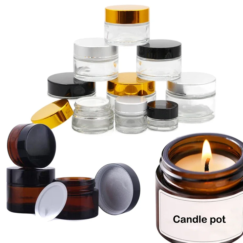 5Pcs 5g-100g Mini Amber Round  - Amber Jar Candle review and price